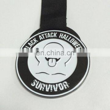 Black Nickel Plating Medal With Custom Wording Logo and Custom Medal Ribbon for Sport Events photo-4