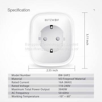 WIFI Smart Socket EU Plug 220V 16A Work With Amazon Alexa Google Assistant-EU Plug photo-5