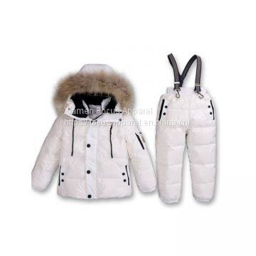 China Factory Direct Sell Kids' Winter Jackets Winter Pants Ski Suits With Hood for Children photo-5