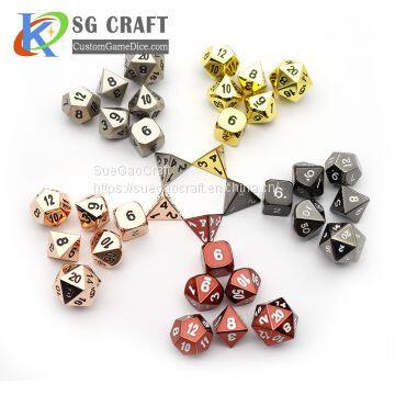 Custom Board Game Metal Dice Set