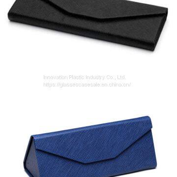 Fashionable Folding Sunglasses Case; Simple and Vintage Triangle Sunglasses Holder photo-5