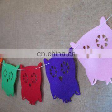 Multicolor Various Shapes Felt Bunting Garlands for Baby Room Art Nursery Decoration