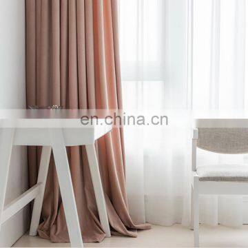 Wholesale Luxury Designs Decorative House Light Pink Velvet Fabric Ready Made Shading Finished Curtains for Hotel and Home photo-7