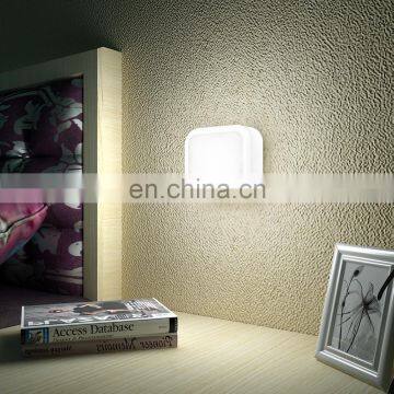 220V Square LED Smart Light Sensor Night Light Plug In Wall Lamp Kids Bed Room Bathroom Toilet Stairs Nightlight Lighting photo-5