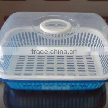 Hot selling plastic dish holder with cover