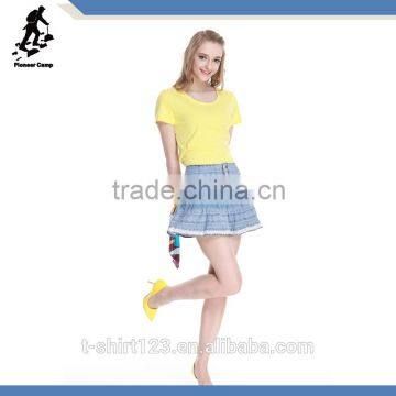 2016 hot lycra/cotton t shirt for women