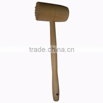 meat chopper and wooden meat tenderizer