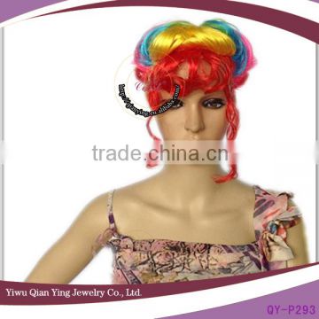 Rainbow color Little Mermaid braid wig