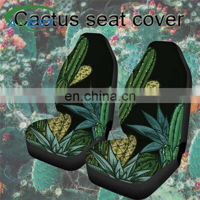 Cactus Car Seat Cover Front Rear Seat Covers Protector Interior Universal Cushion for Toyota VW BMW Ford Mazda Hyundai Suzuki