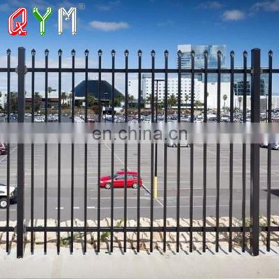 Steel Black Picket Weld Fence Wrought Iron Fence Panels and Gates