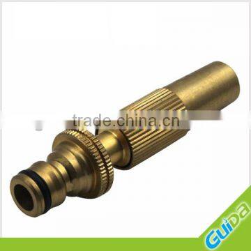 Copper adjustable garden water spray nozzle/ brass fitting