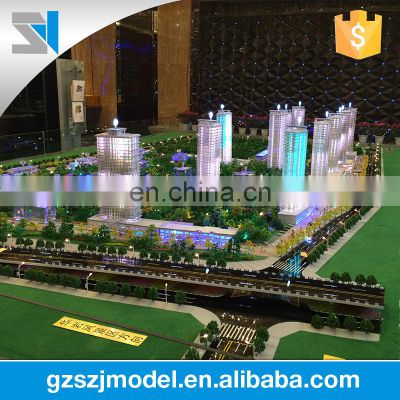 Architecture design for residential building , scale construction building model