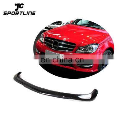 Carbon Fiber Front Lip for Mercedes W204 C-Class LCI Sport 2012 2013