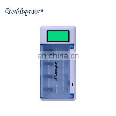 Doublepow Smart LCD Charger 4 Slots 1.2V AA AAA 9V Ni-MH NI-Cd Battery Charger for Sale