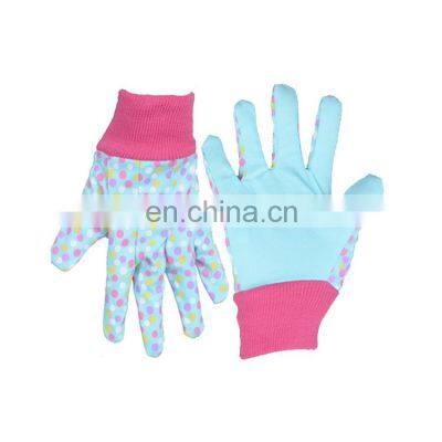 HANDLANDY Best safety for kids garden gloves 100% cotton printing gloves,Hand protection gloves