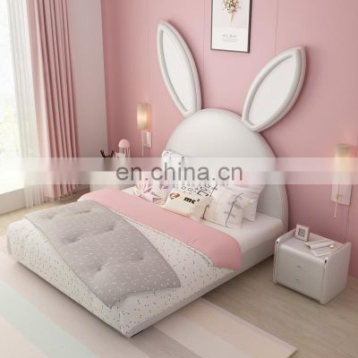 Factory supply Children bed 1.2m 1.5m single princess bed boy bed