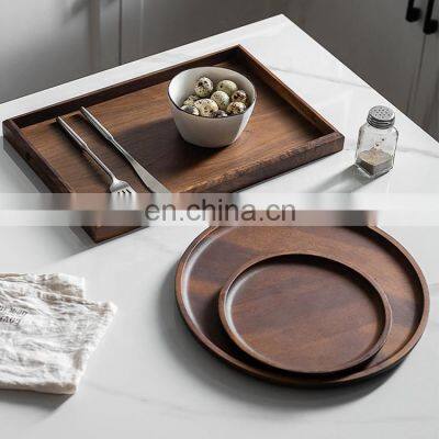 Concise Nordic Style Delicate Natural Wooden Table Craft Tray 40.5x18.5x2cm photo-4