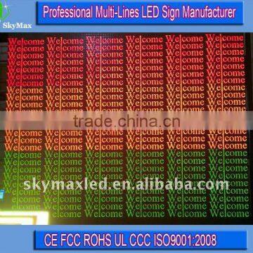 Indoor Multi-Lines Moving/Scrolling LED Signboard