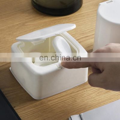 Mini Pop-up Storage Box With Lid Cotton Swab Box Plastic Boxes for Storage