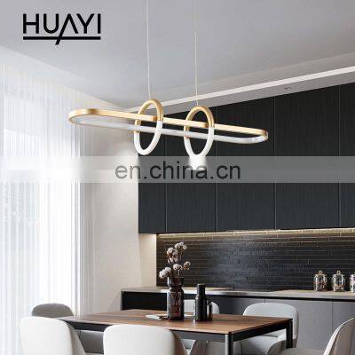 HUAYI New Arrival Indoor Drawing Room Bedroom Modern Decoration Hanging Led Chandelier Pendant Light