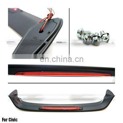 ABS Primer Painted Back RS Car Spoiler For 1996 Clip type Rear spoiler with light