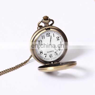 GOHUOS Copper Unique Vintage Womens Men Quartz Wrist Watches Steampunk Old Pocket Watch