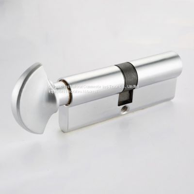 fan thumbturn single open euro profile brass lock cylinder