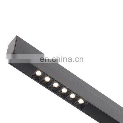 HUAYI CE Aluminum IP20 Black Smd 3030 20w 40w Led Linear Pendant Light Fixture photo-3