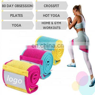 Booty Bands Fabric Hip Resistance Bands Glute Bands Set of 3