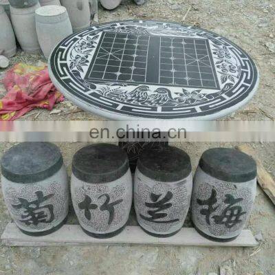 Decorative Design Marble Garden Park Table Set