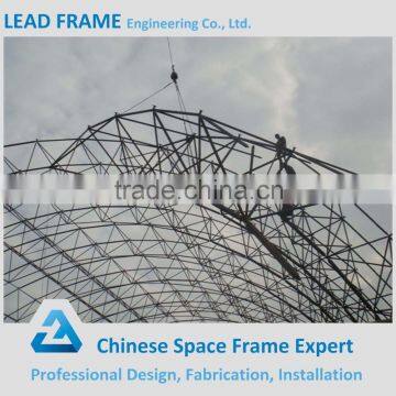 Safe well steel roof truss steel frame structure cement plant