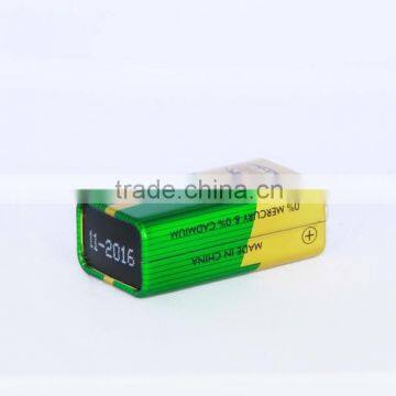 high quality 9v 6F22 high power battery