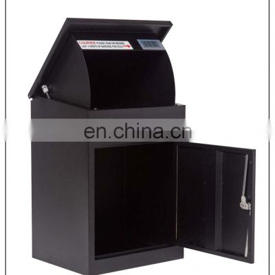 high quality black drop box parcel box large for package