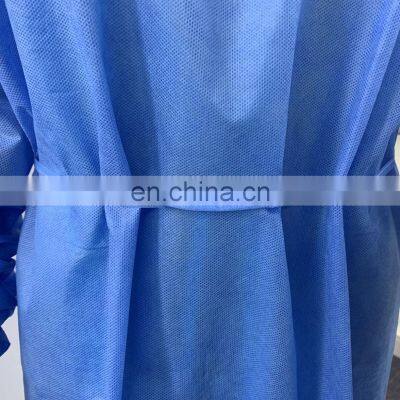 Disposable SMS Isolation Gown With Knit Cuff