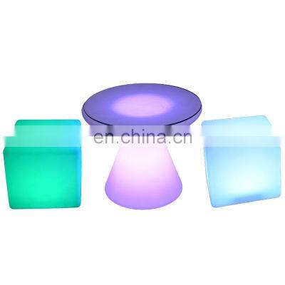 led seating mobile bar lumineux cubo led tables