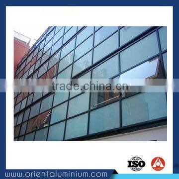 hot sale aluminium frame glass wall