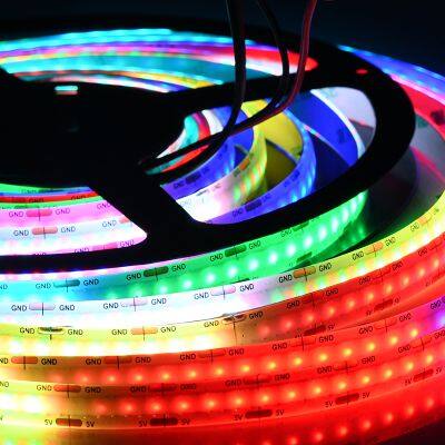 Factory Sales High Quality Dc5v 1008 Leds/m Magic Color Flexible Fcob Led Strip for Decoration photo-2