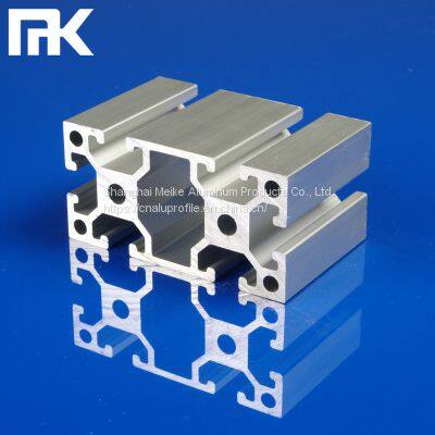 MK-8-4080F Industrial OEM ODM Silver Anodized 4080 Heavy Profile Aluminum T Slot Extrusion for Workbench Factory Sale