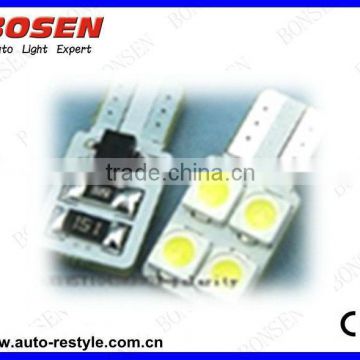 samsung 5252 led chip 4SMD Canbus error free non-polarity T10-4SMD-5252 auto bulb