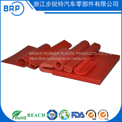 Heat Resistant Round Rubber Extruded Silicone Strip