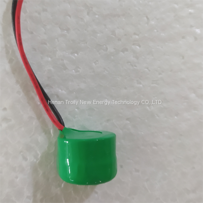 PILE ACCUS 80Mah 2.4V Ni-MH 8mA RECHARGEABLE AVEC PÂTE BROCHE A SOUDER (1800