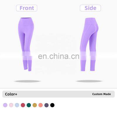 High Waist Women Yoga Pants Leggings Double Hip Line Workout Yoga Legging With Custom Logo