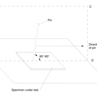 IEC60335-1 Clause 21.2, IEC60950-1 Figure 2K Abrasion Resistance Test for Coating Layers, 40° Scratches Pin photo-5