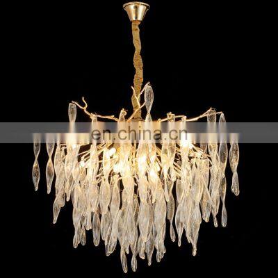 Living room luxury crystal chandelier american simple dining room branch crystal chandelier