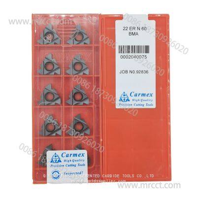 Cemented Carbide CNC Insert 22ERN60 BMA External thread carbide insert for metal