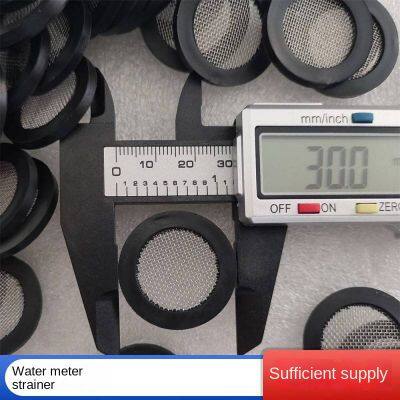 yufeng dn20 rubber edged water meter filter screen gasket, flat seal belt, filter gasket, 304 filter mesh, 40 mesh