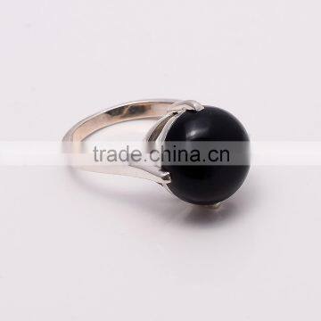 BLACK SPINEL RING ,925 Sterling Silver Jewelry Wholesale,WHOLESALE SILVER JEWELRY,SILVER EXPORTER,SILVER JEWELRY FROM INDIA photo-2