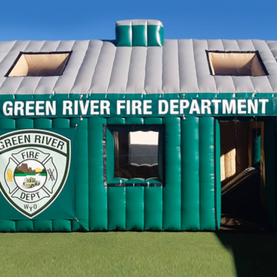 Large Outdoor Inflatable Fire Drill Tent for Emergency Rescue Training and Safety Education