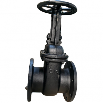 GOST DN150 DN200 PN16 Carbon Steel Cast Iron Flange Wedge Type Gate Valve photo-4