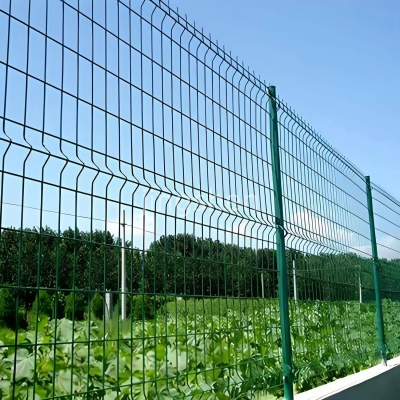 Cerca de segurança de malha de arame soldado 3D personalizada de alta qualidade, painel de jardim exterior de metal galvanizado, modelagem 3D perimétrica segmentada